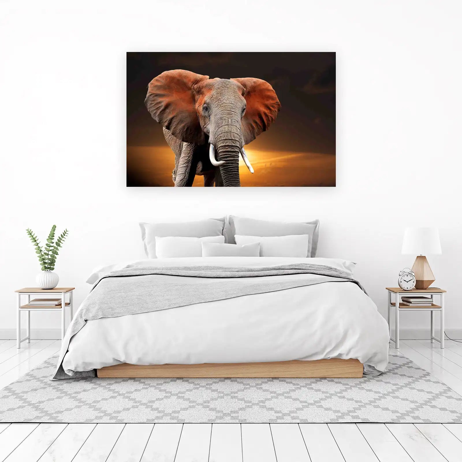 Majestic Elephant Portrait Wall Art