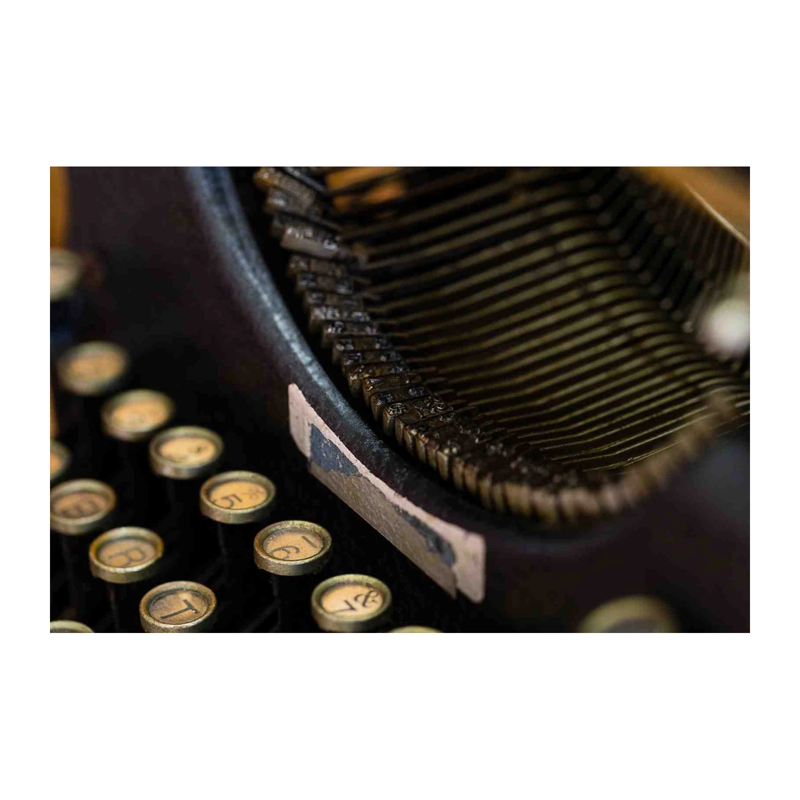 Vintage Typewriter Keys Wall Art
