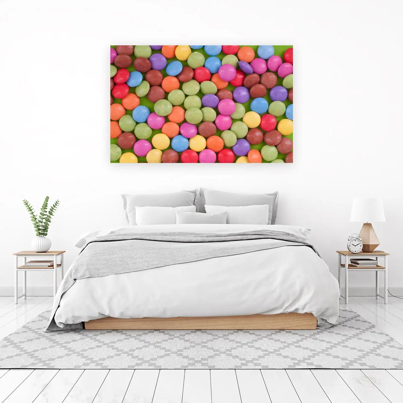 Vibrant Confetti Candy Wall Art