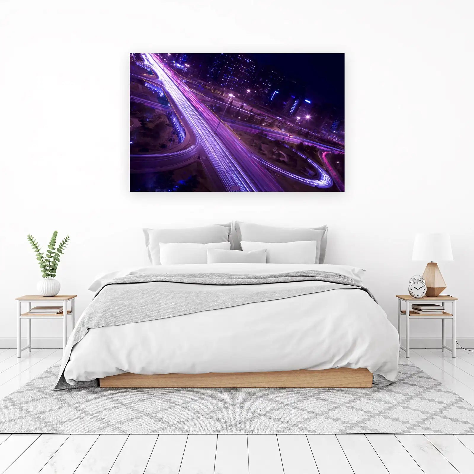 Urban Flow Light Trails Wall Art