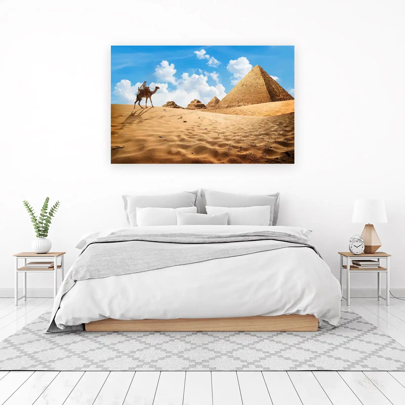 Egyptian Pyramids Camel Ride Wall Art