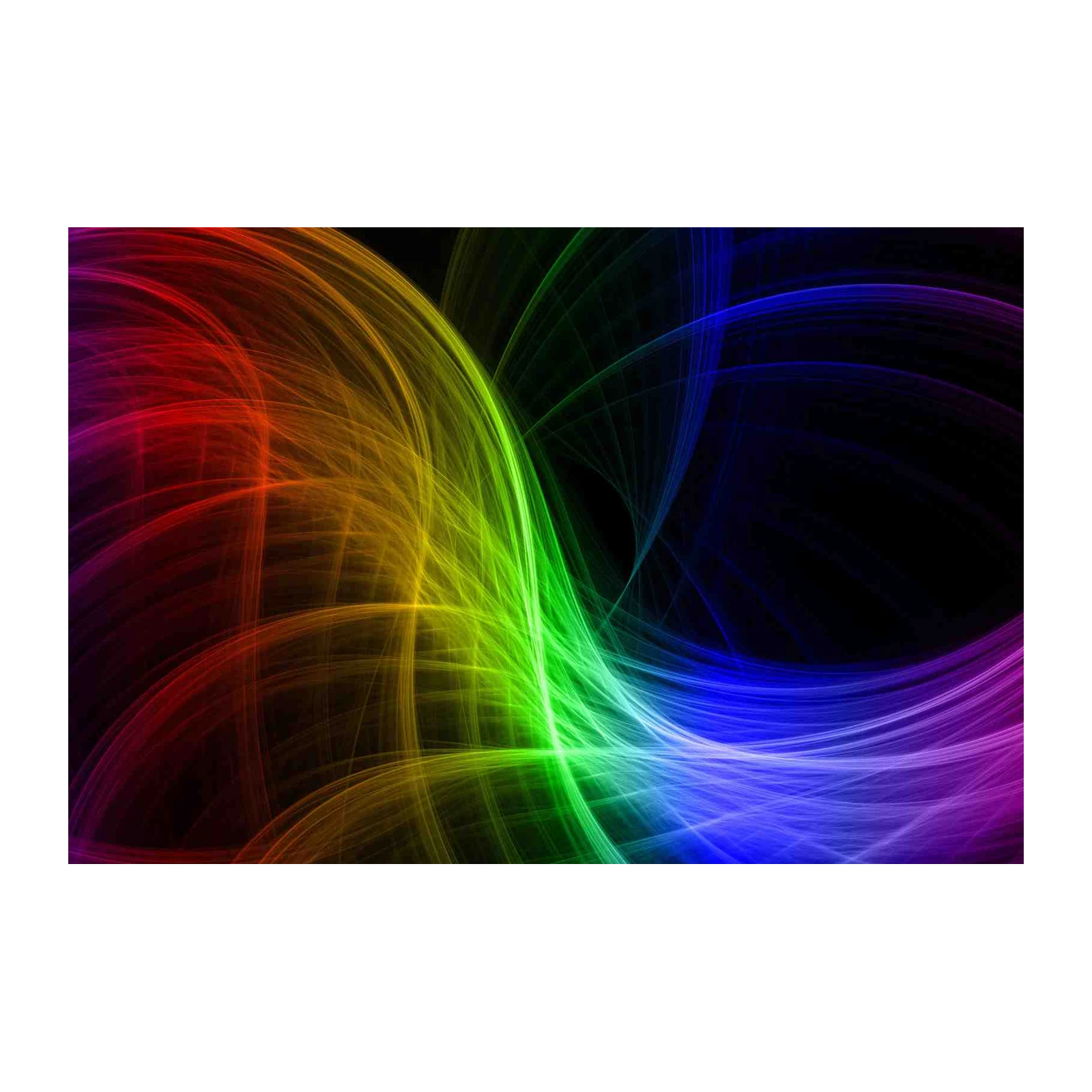 Abstract Rainbow Flow Wall Art | Modern Art