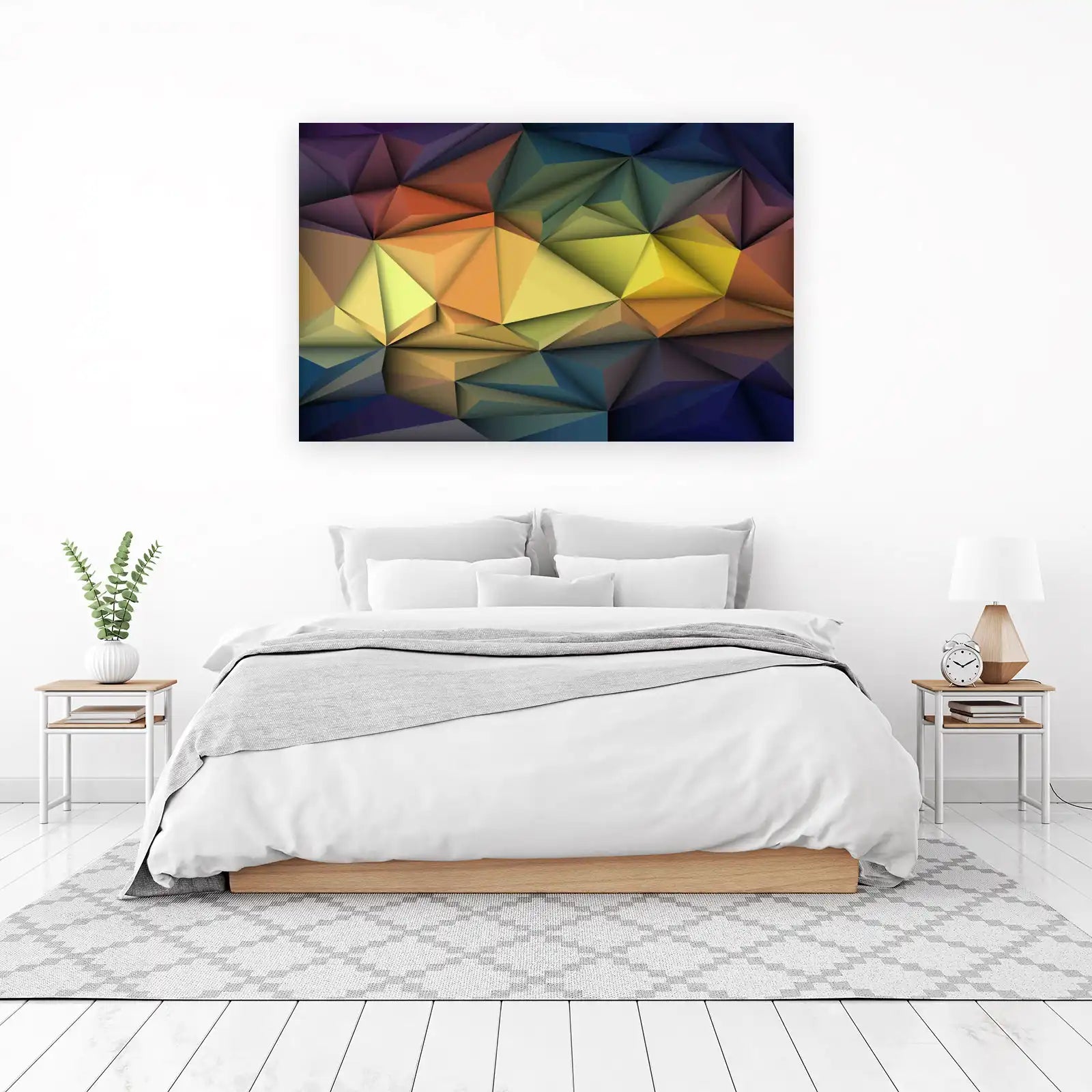 Geometric Abstract Prism Wall Art