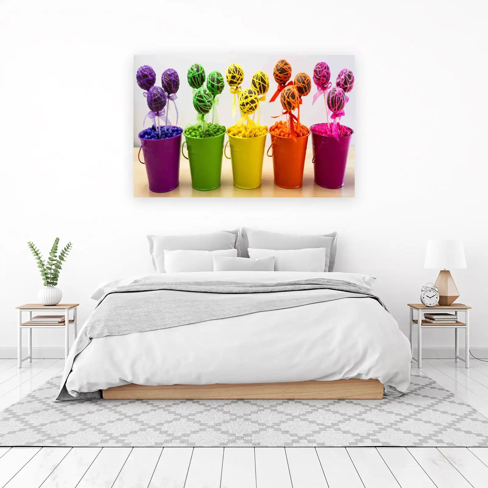 Vibrant Dessert Display Wall Art