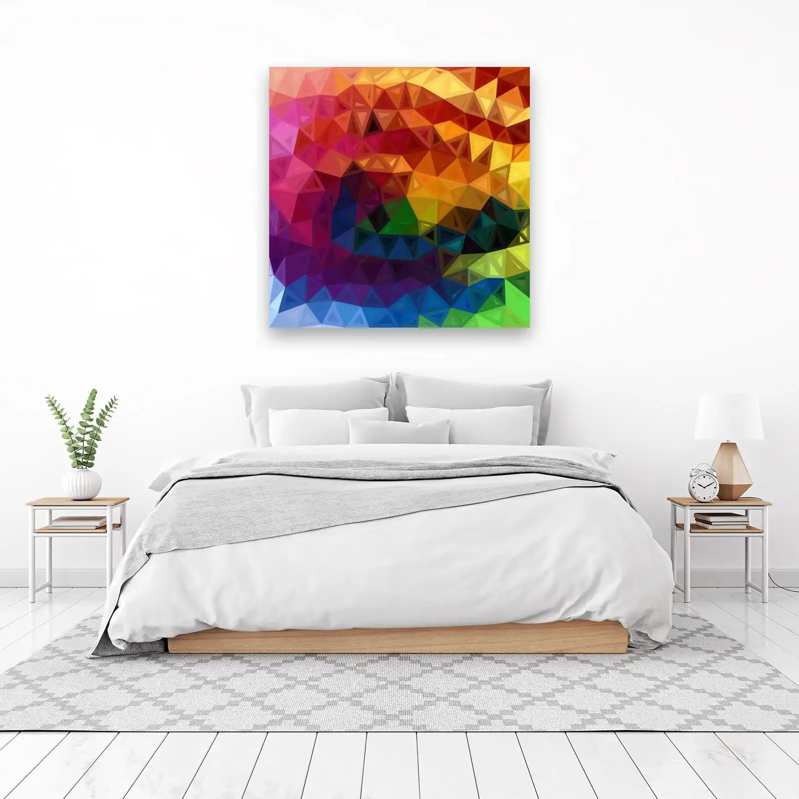 Vibrant Geometric Abstract Wall Art