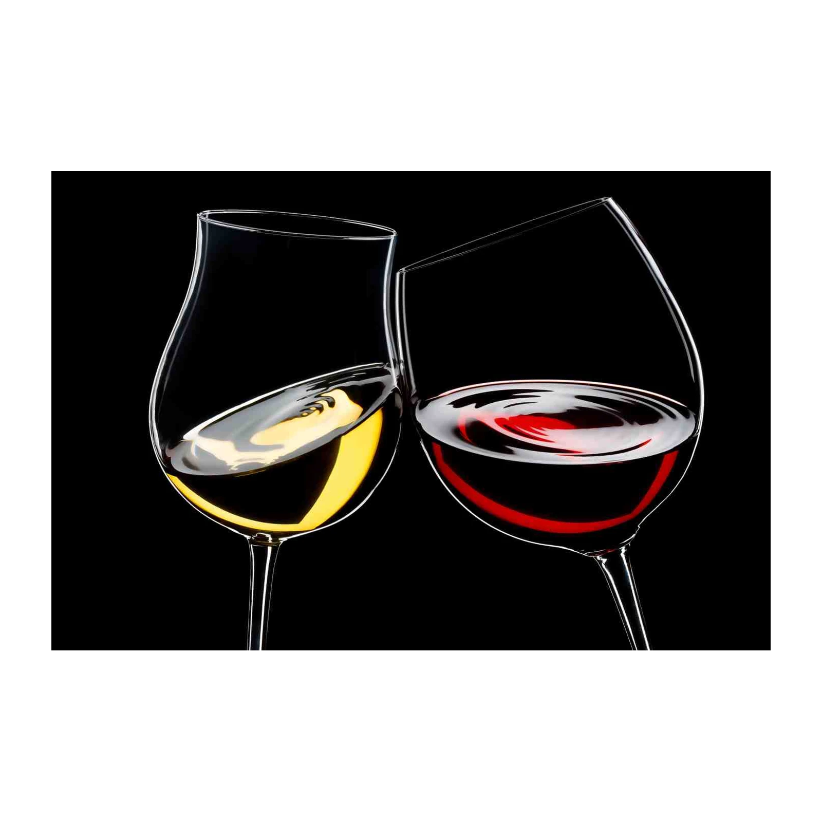Elegant White & Red Wine Toast Wall Art