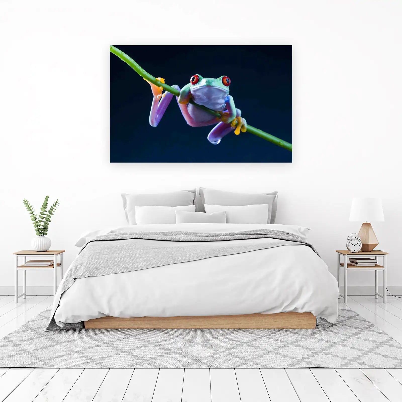 Vibrant Red-Eyed Tree Frog Wall Art