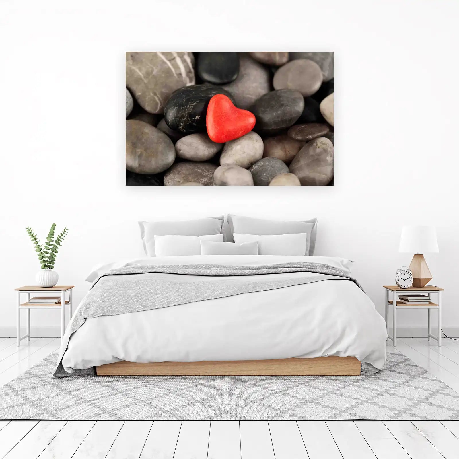 Vibrant Heart Serenity Zen Garden Wall Art