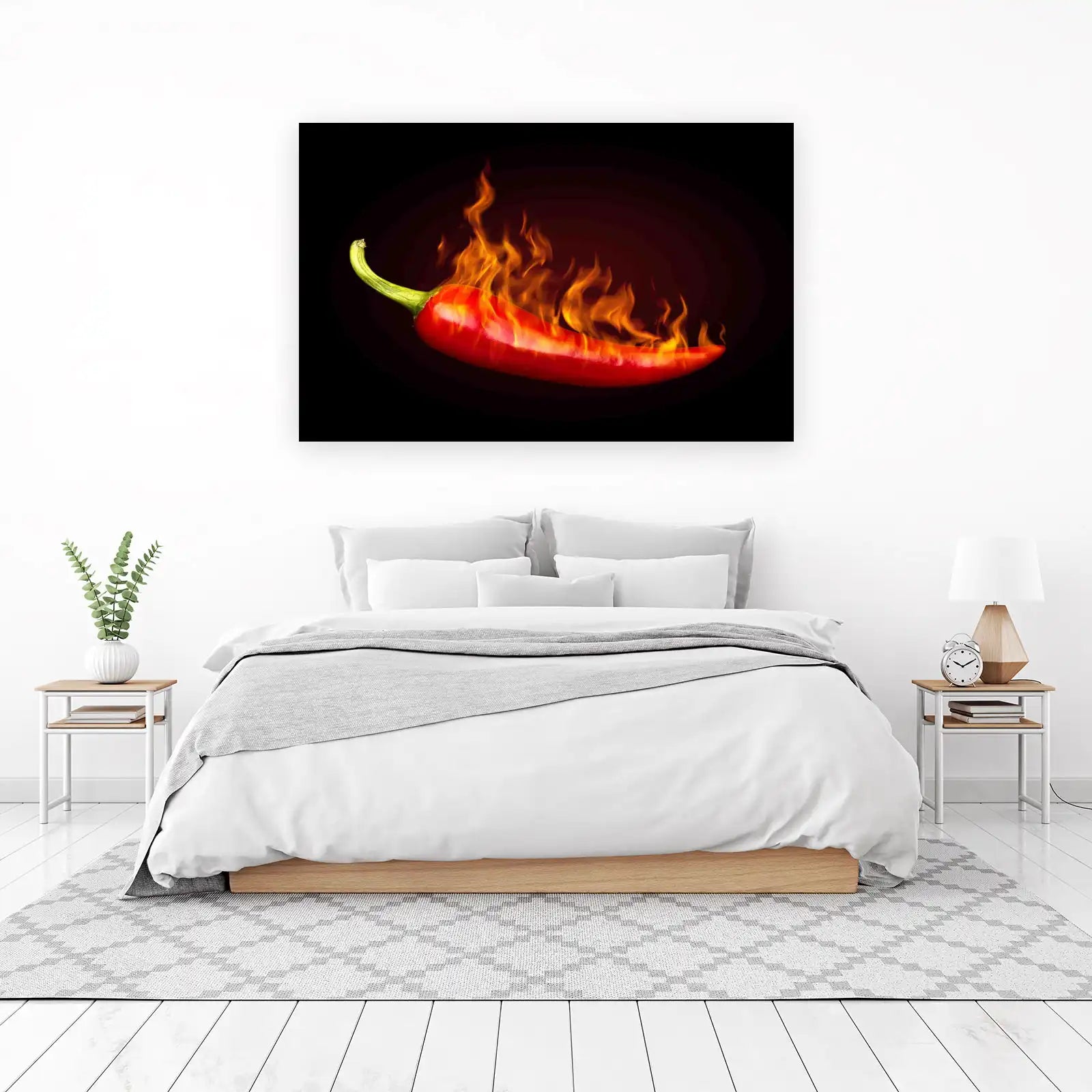 Fiery Red Chili Pepper Wall Art Wall Art