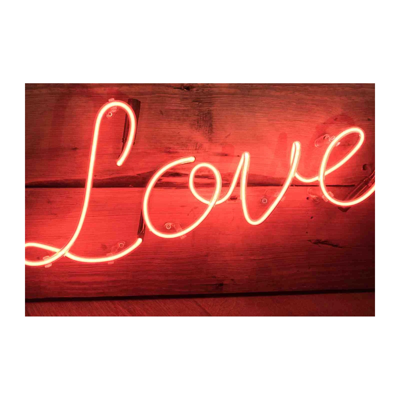 Vibrant "Love" Neon Sign Wall Art