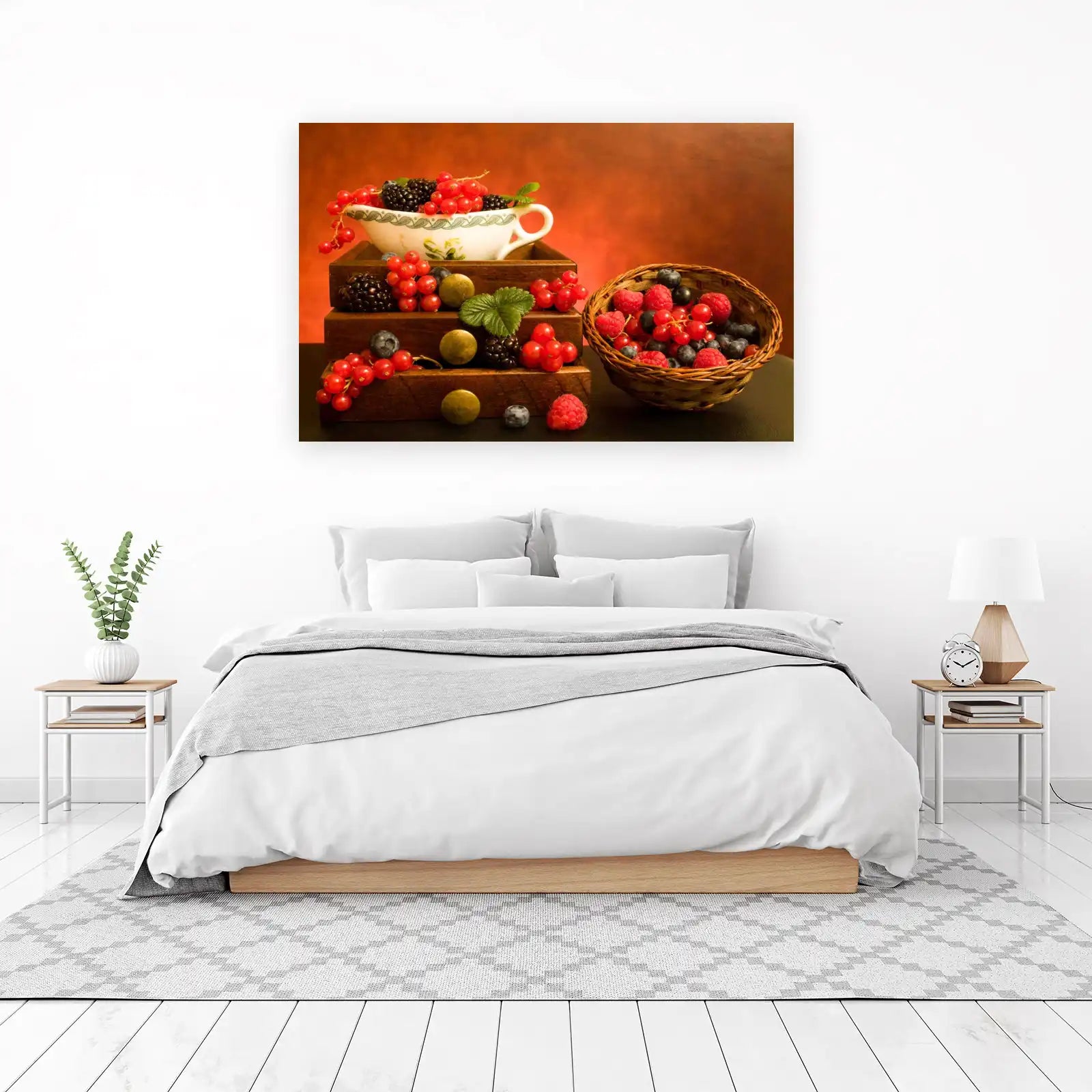 Vibrant Berry Still Life Wall Art