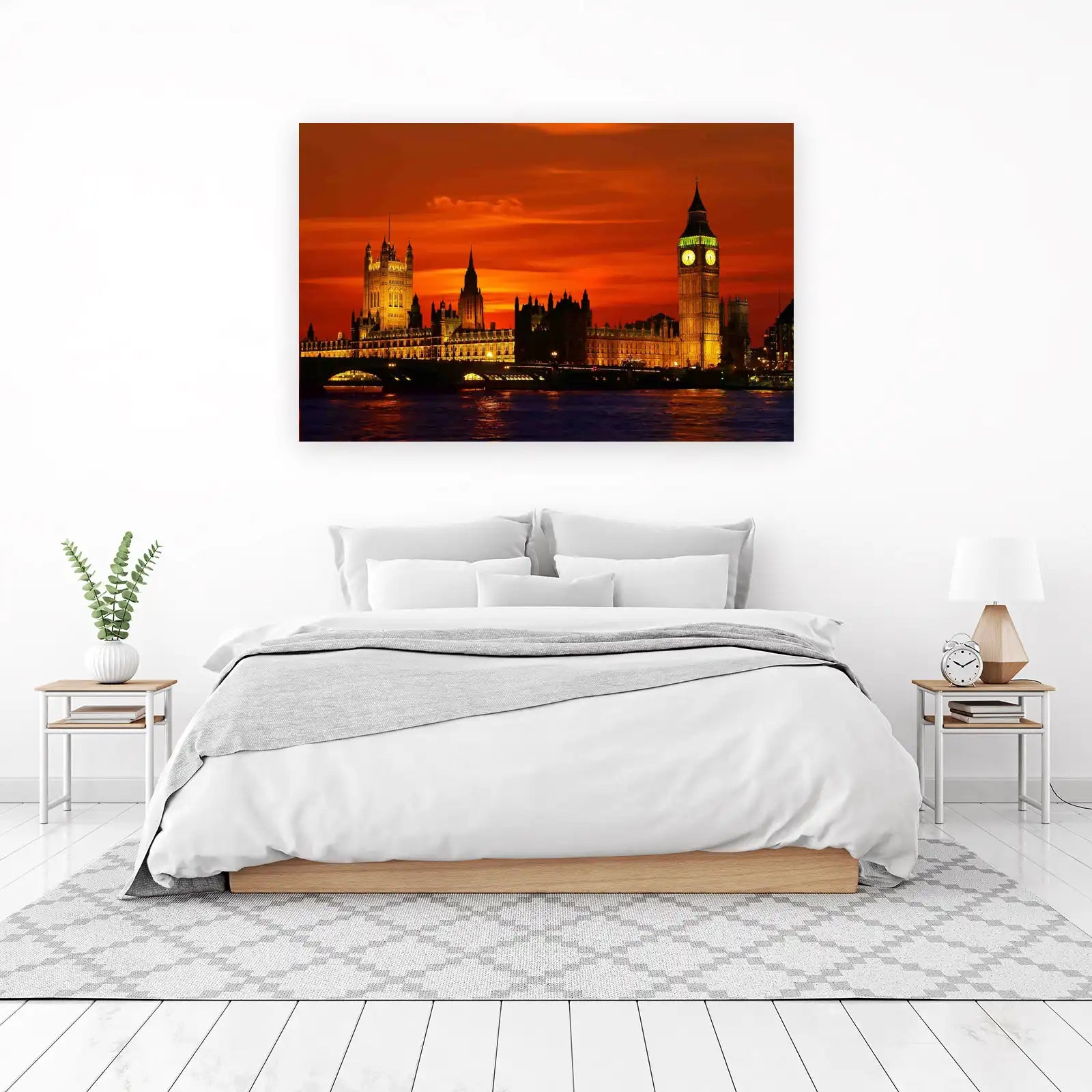 Iconic London Sunset Big Ben Wall Art