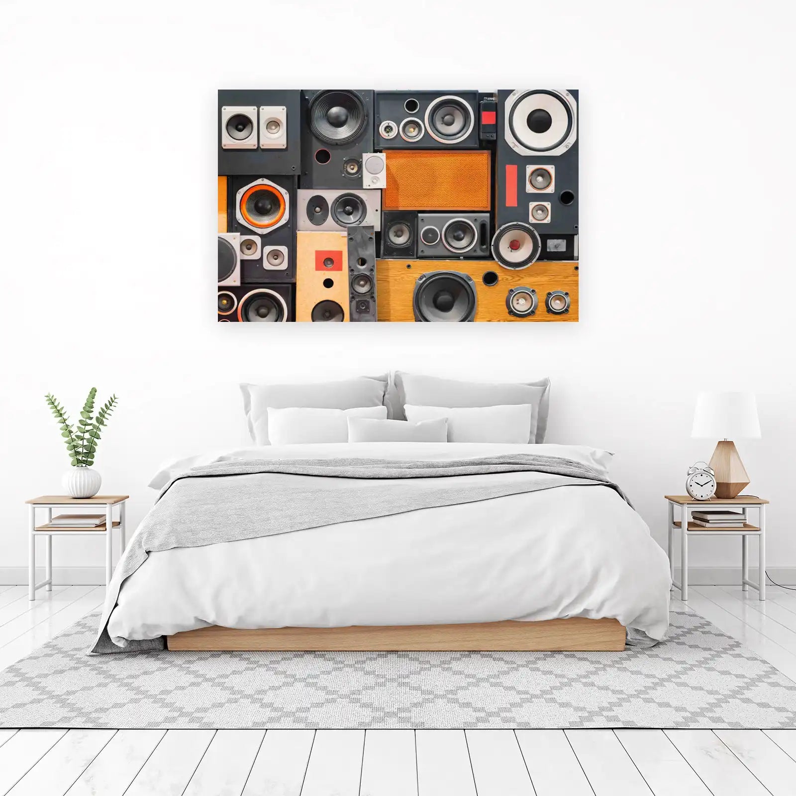 Retro Speaker Stack Wall Art