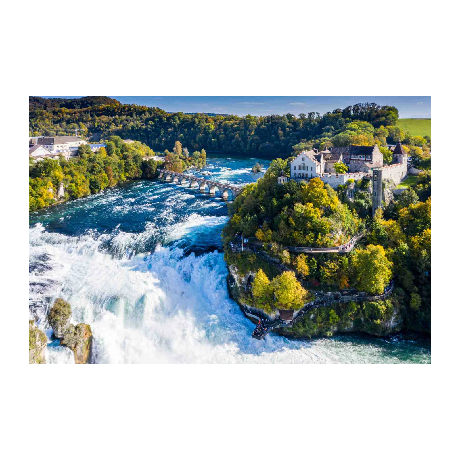 Majestic Waterfall & Castle Wall Art