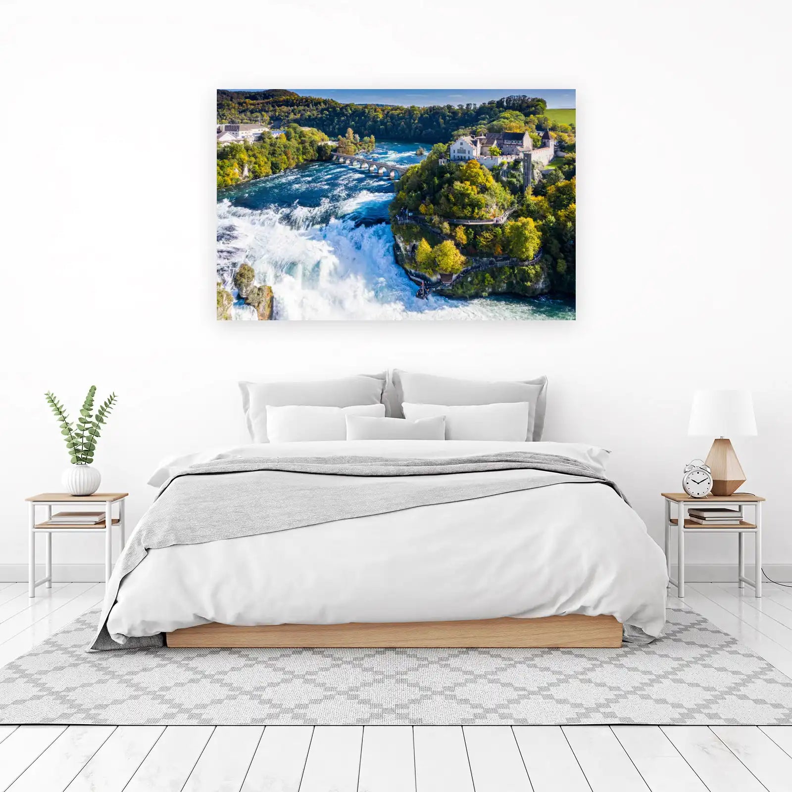 Majestic Waterfall & Castle Wall Art
