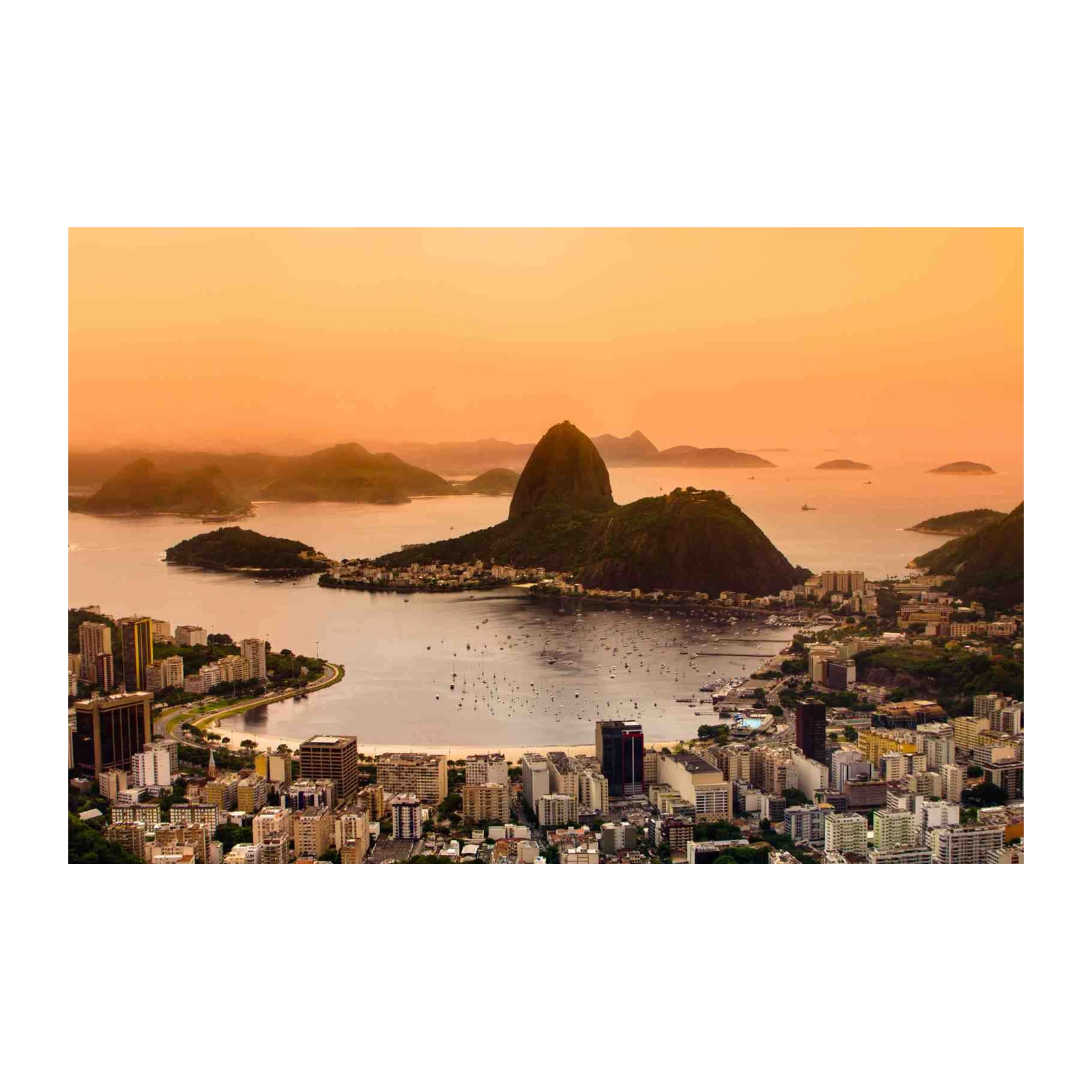 Rio de Janeiro Sunset Vista Wall Art
