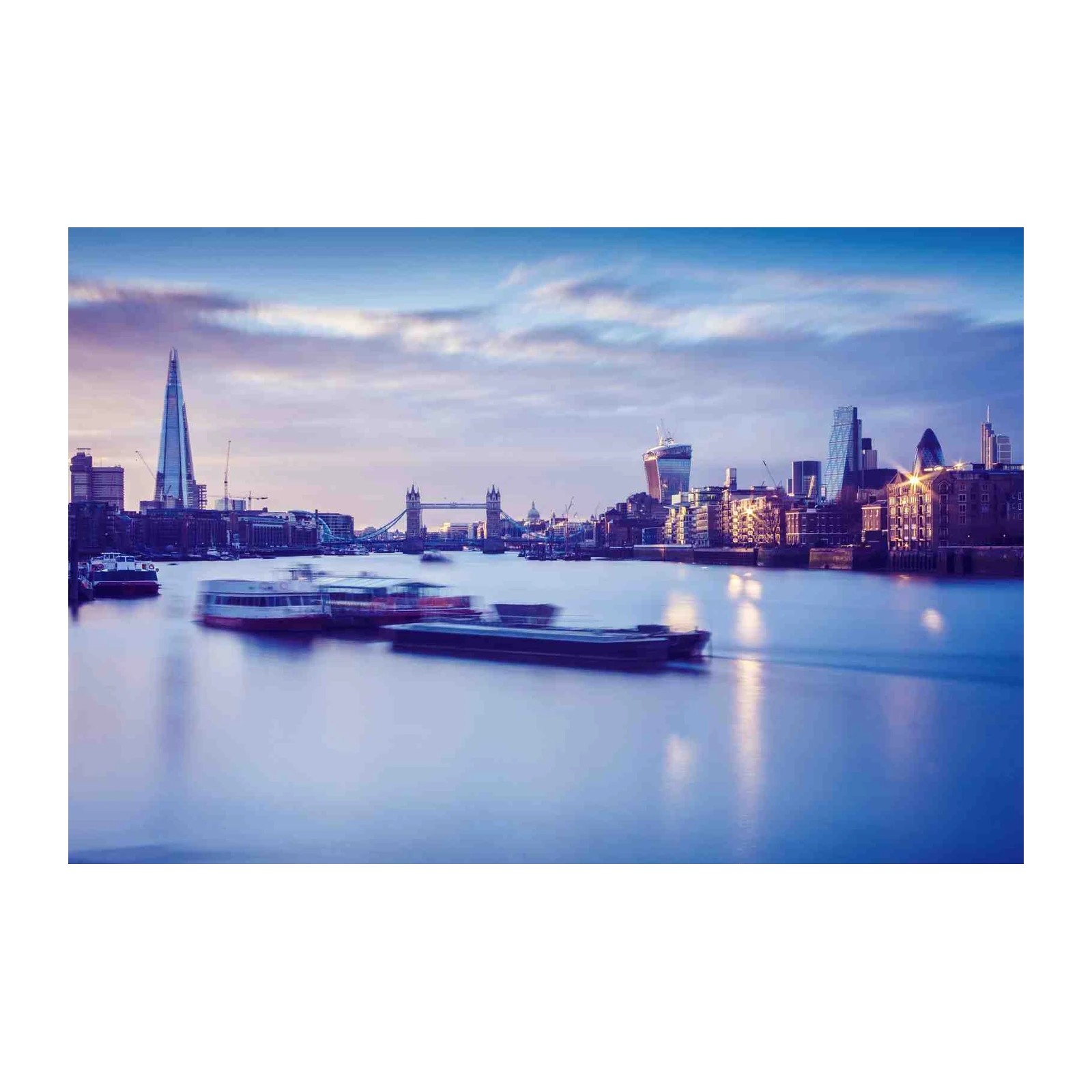 London Skyline Thames Sunset Wall Art