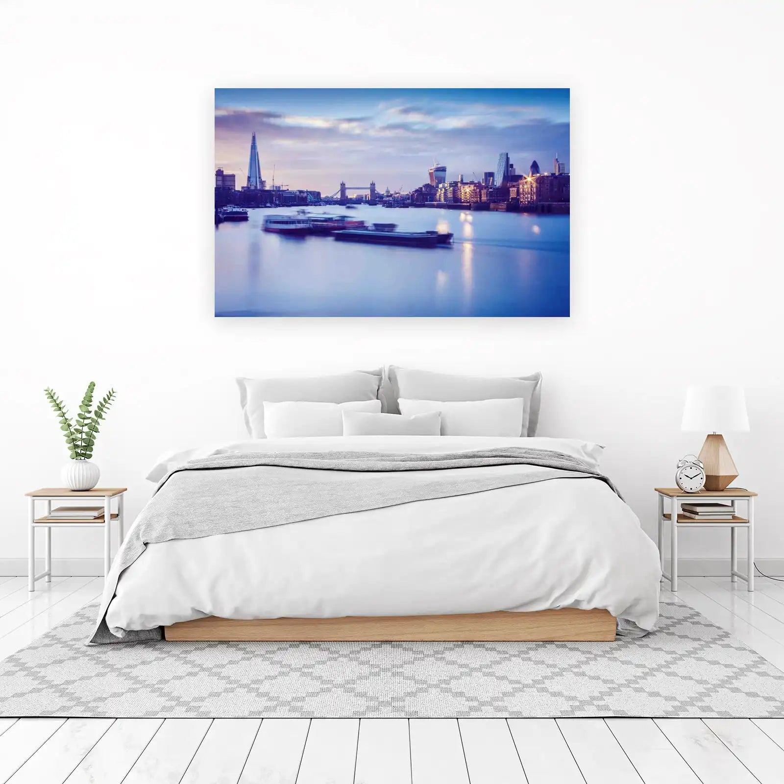 London Skyline Thames Sunset Wall Art