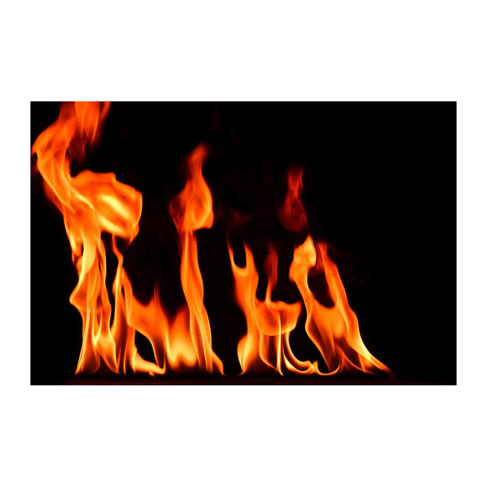 Fiery Flames Abstract Art Wall Art