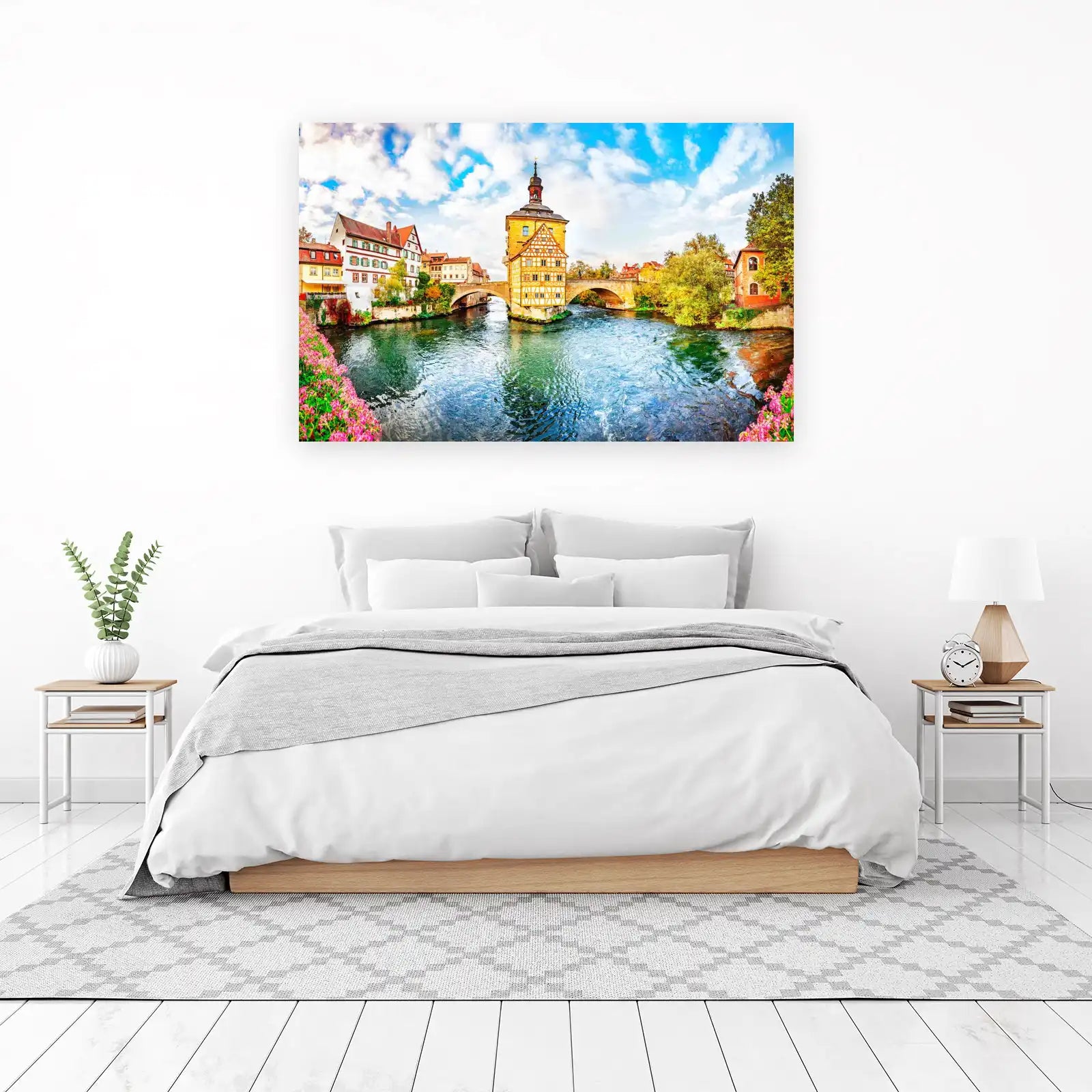 Bavarian Charm River View Wall Art