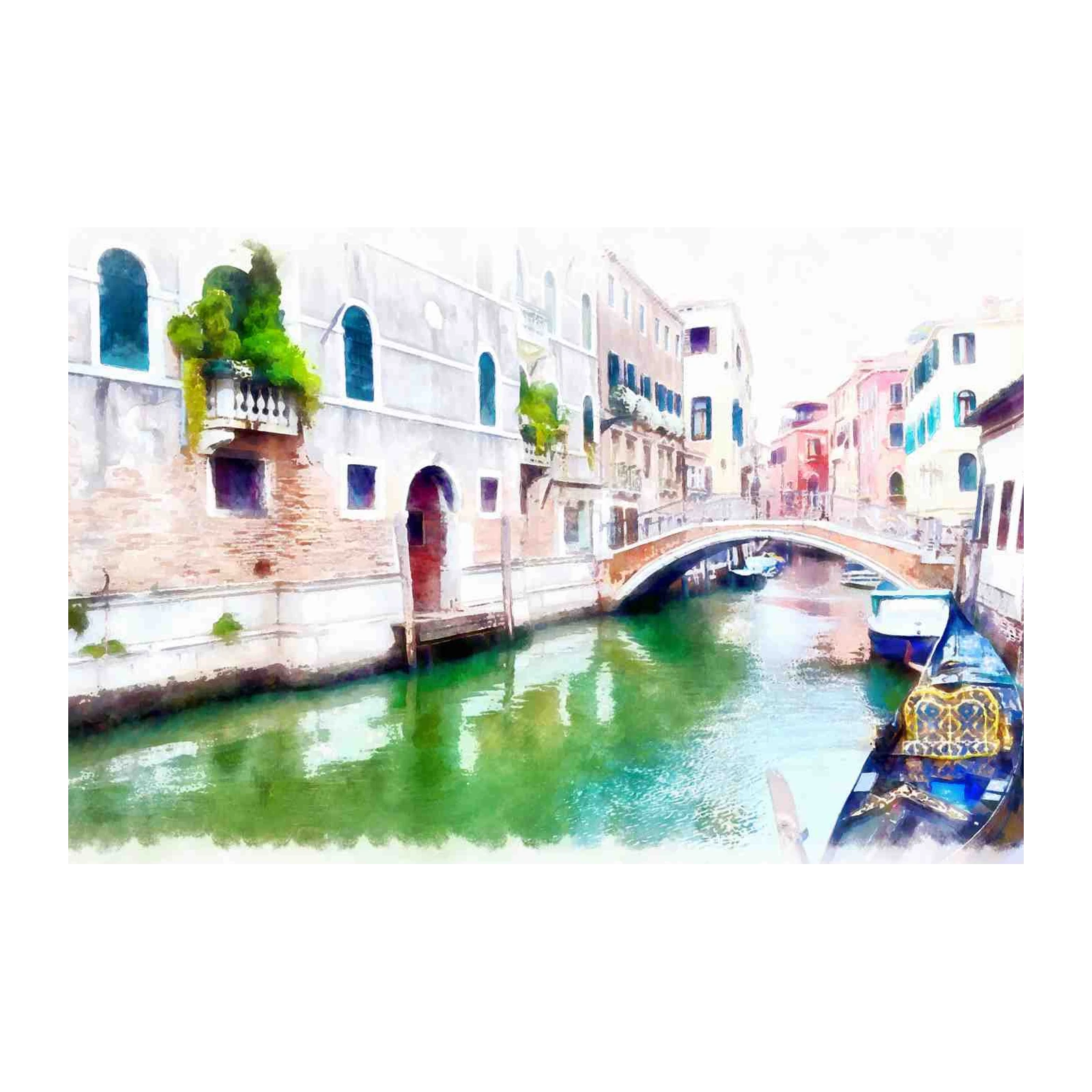 Venetian Canal Gondola Dream Wall Art