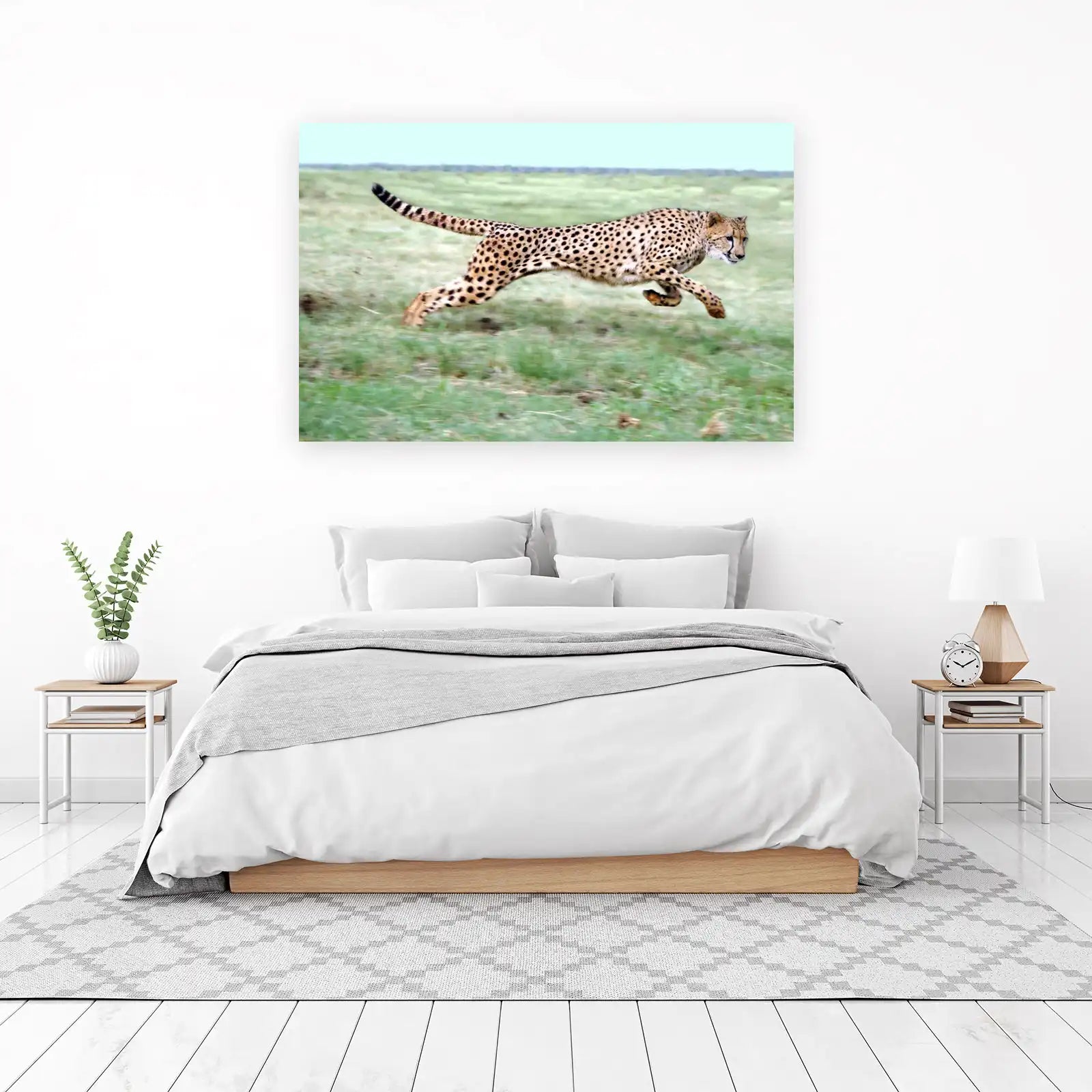 Majestic Cheetah in Motion Wall Art