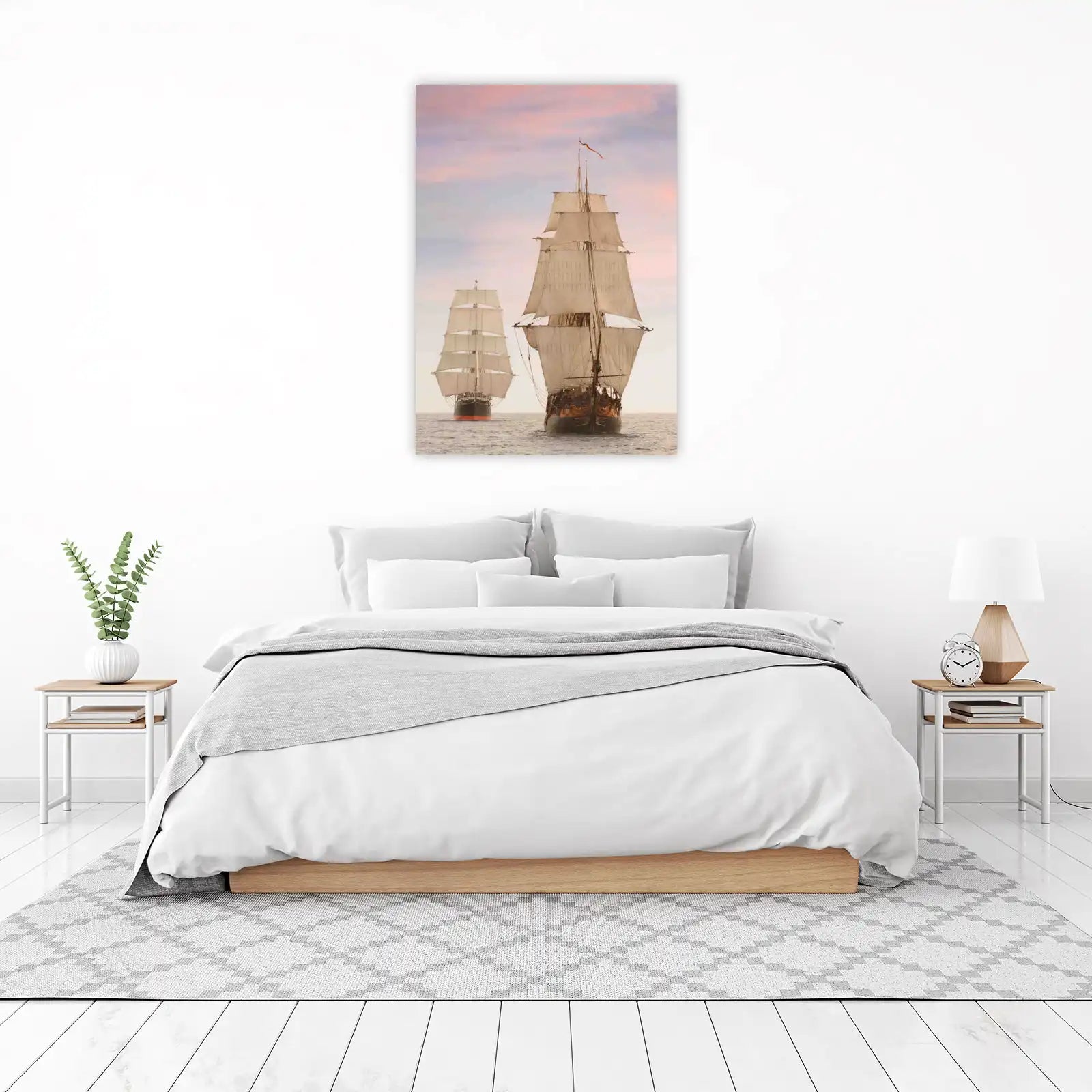 Majestic Tall Ships Sailing Wall Art