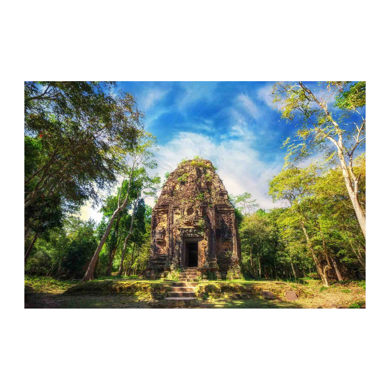 Ancient Temple Jungle Adventure Wall Art