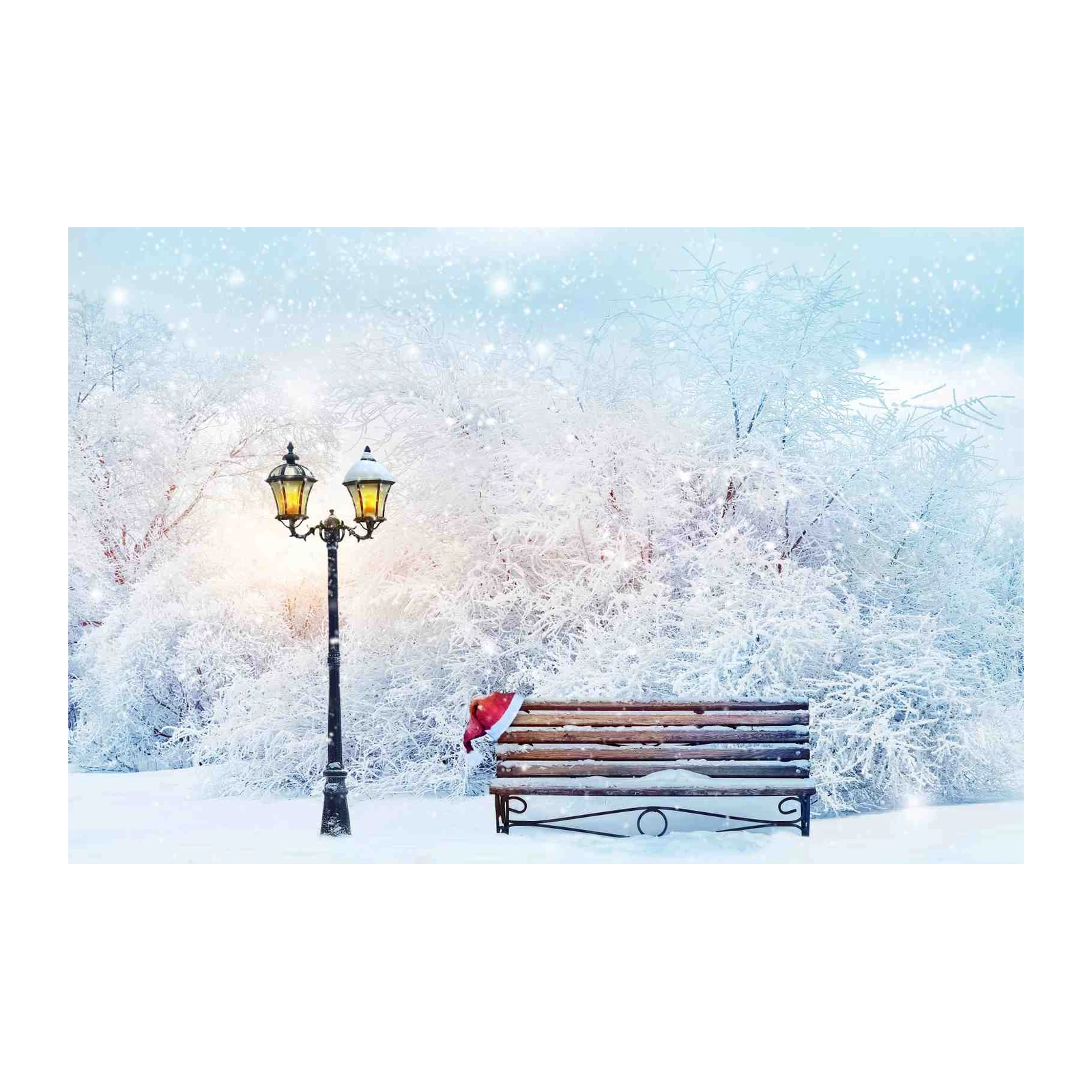 Enchanting Winter Park Bench Wall Art