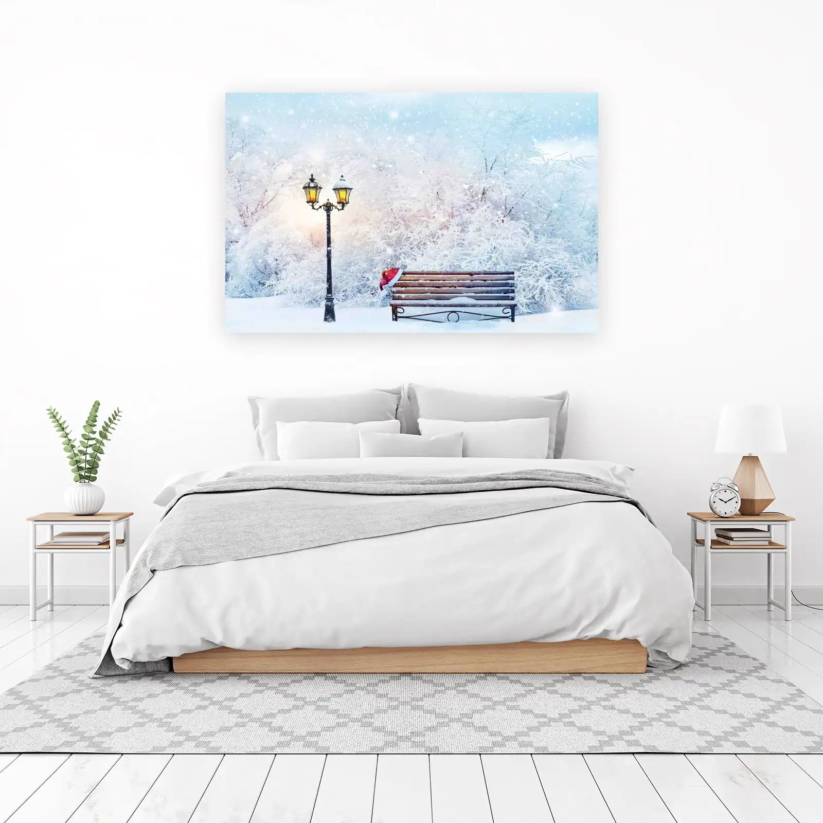Enchanting Winter Park Bench Wall Art