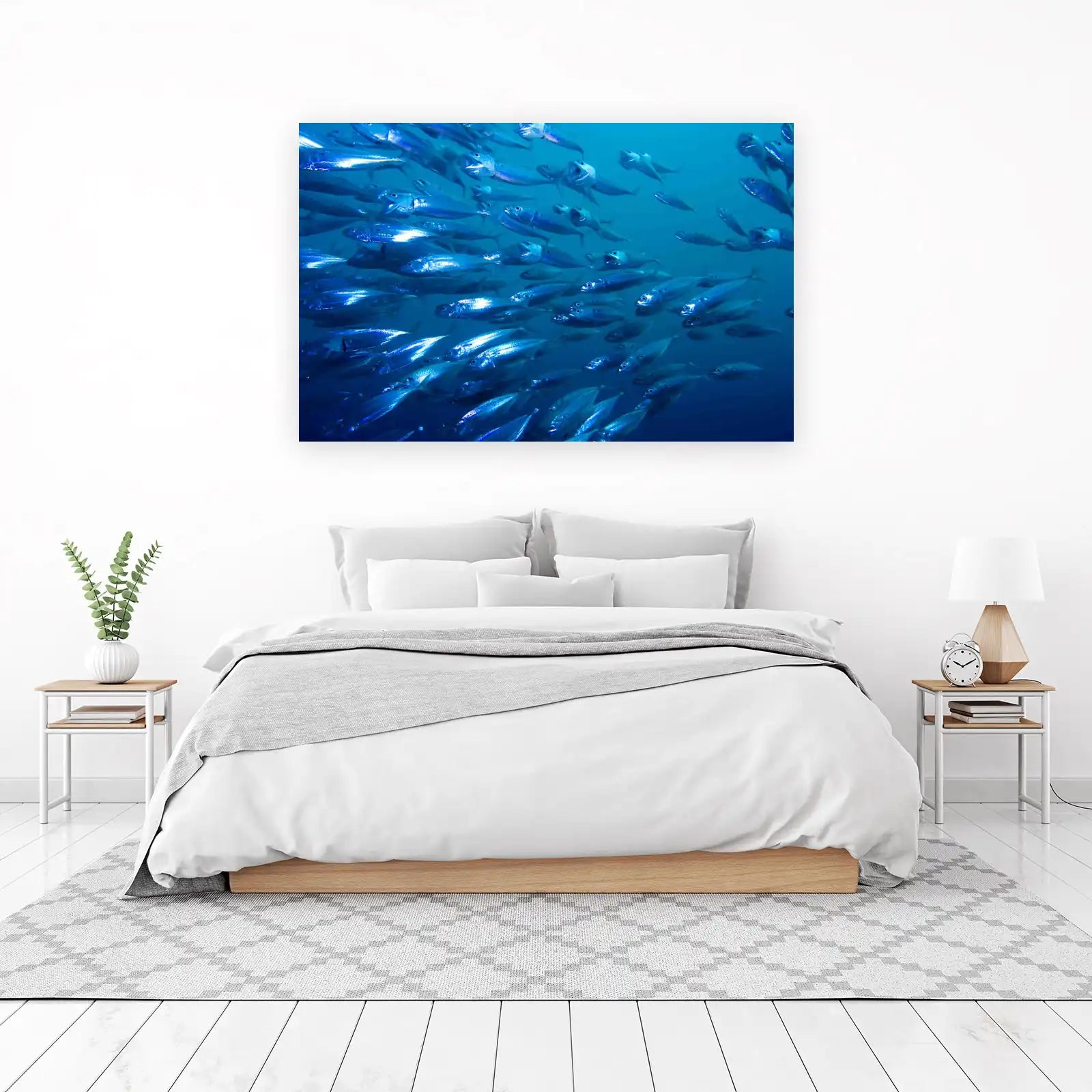 School of Fish Ocean View Wall Art