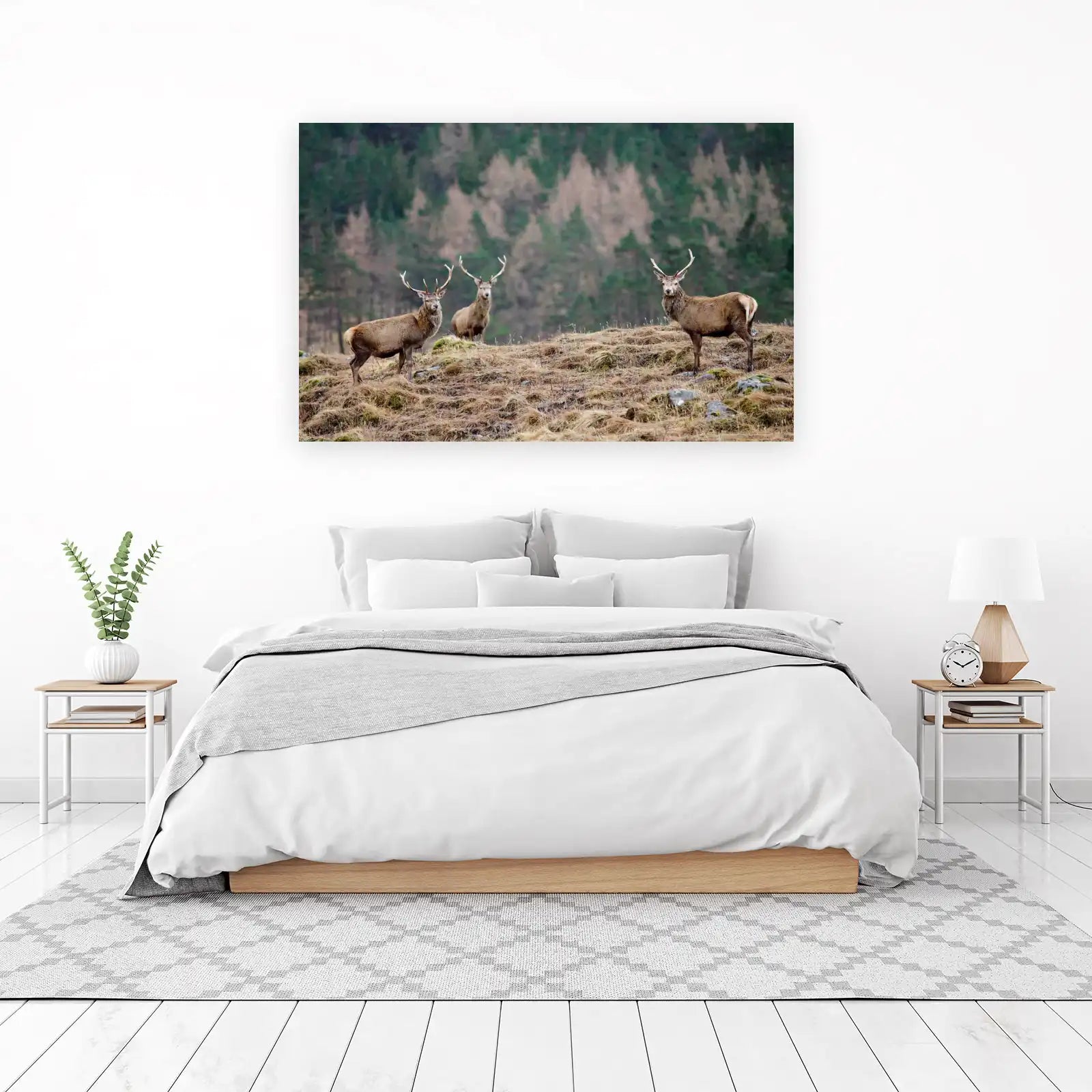 Majestic Deer Herd Wildlife Wall Art