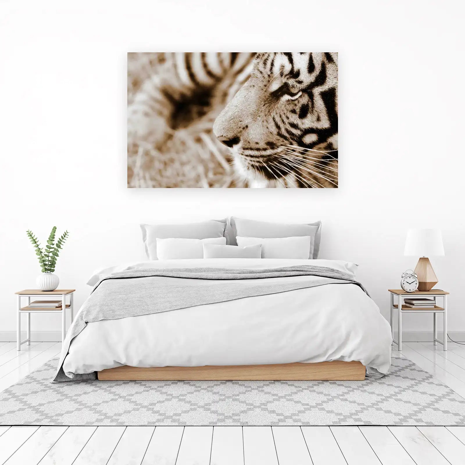 Majestic Tiger Close-Up Wall Art