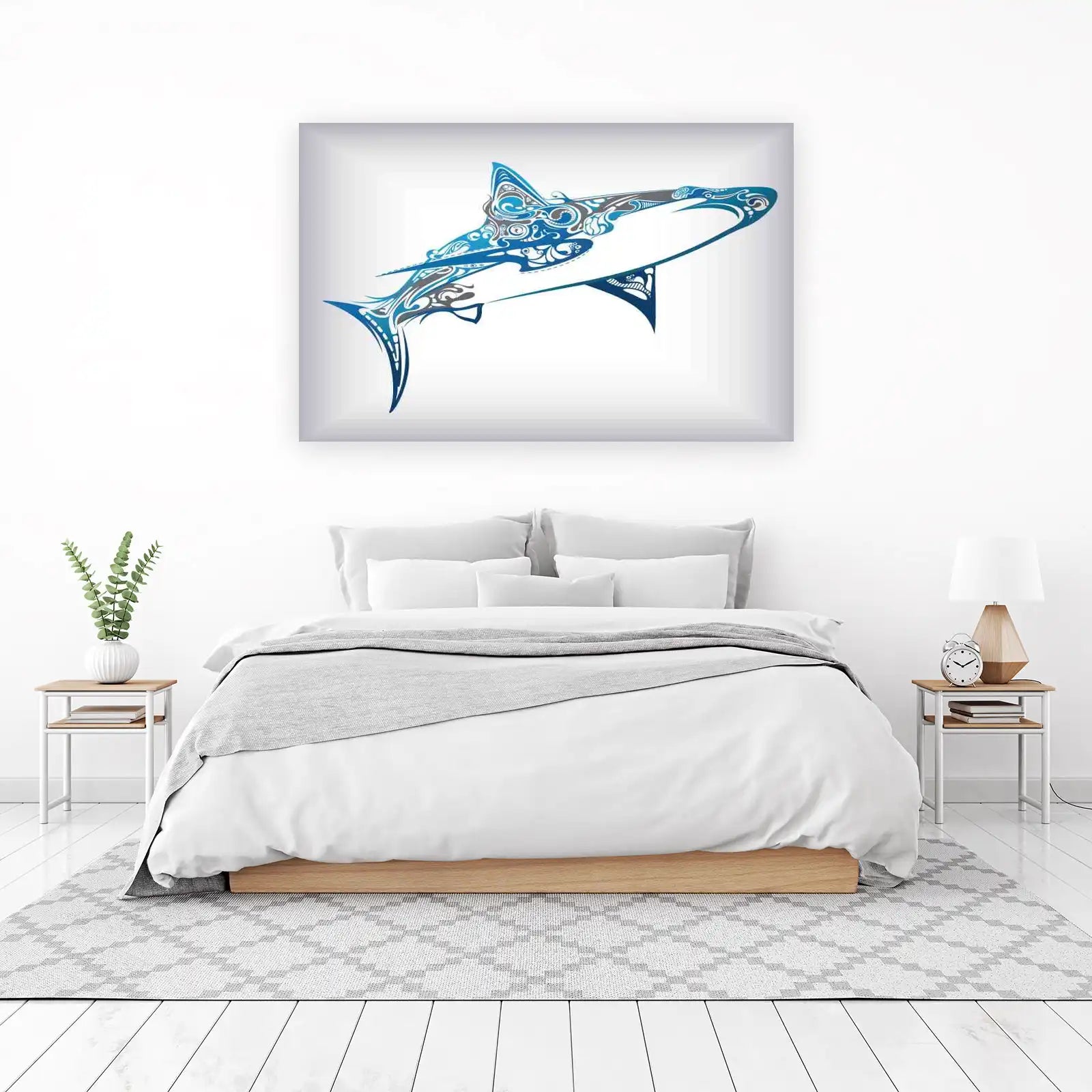Tribal Shark Art: Ocean Breeze Wall Art