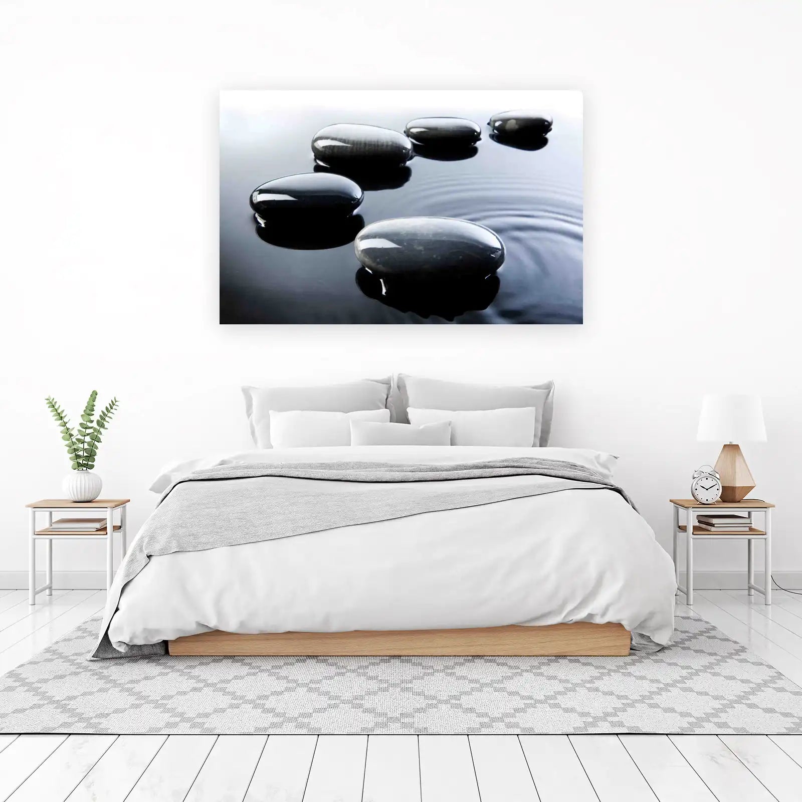 Zen Harmony Spa Stones Wall Art