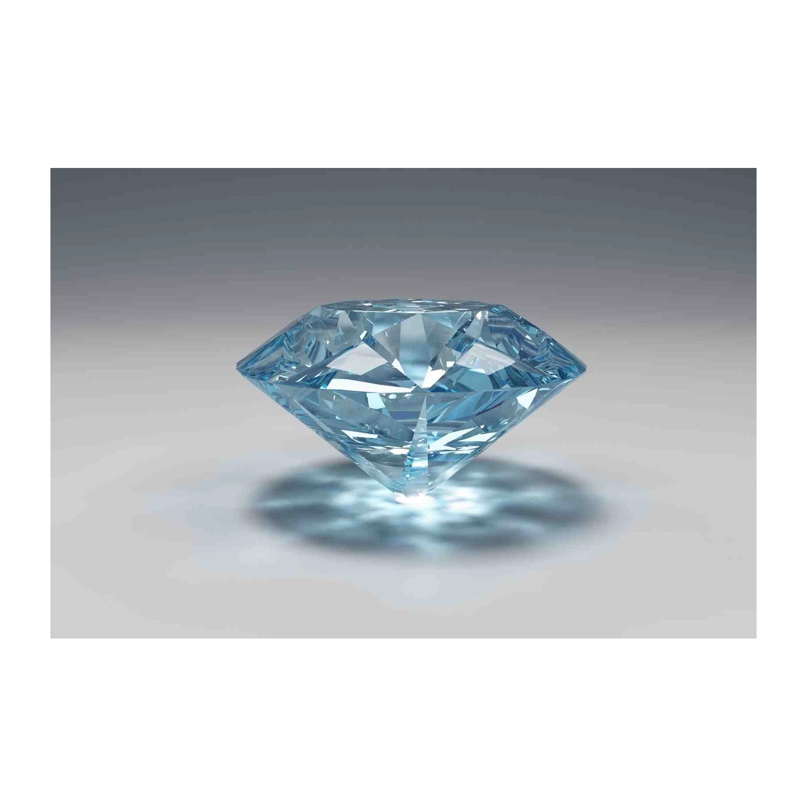 Sparkling Blue Diamond Elegance Wall Art