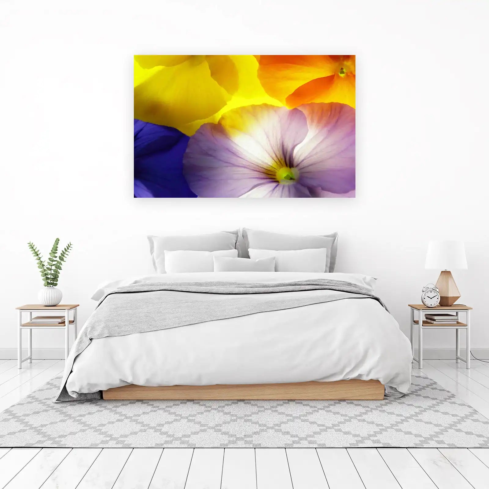 Vibrant Floral Burst Wall Art