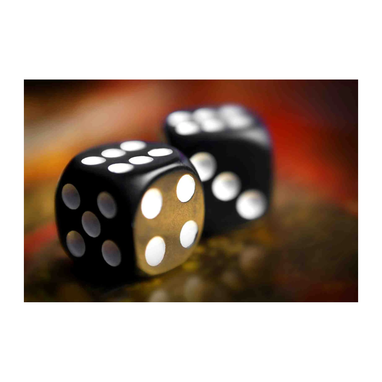 Lucky Black Dice Wall Art Wall Art