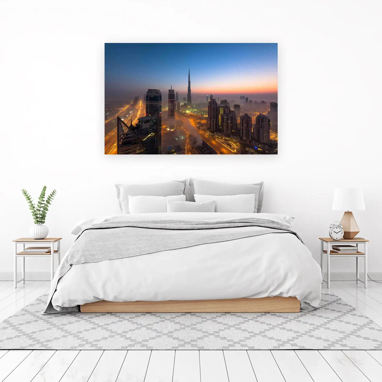 Dubai Skyline Wall Art - Cityscape Art for Modern Homes