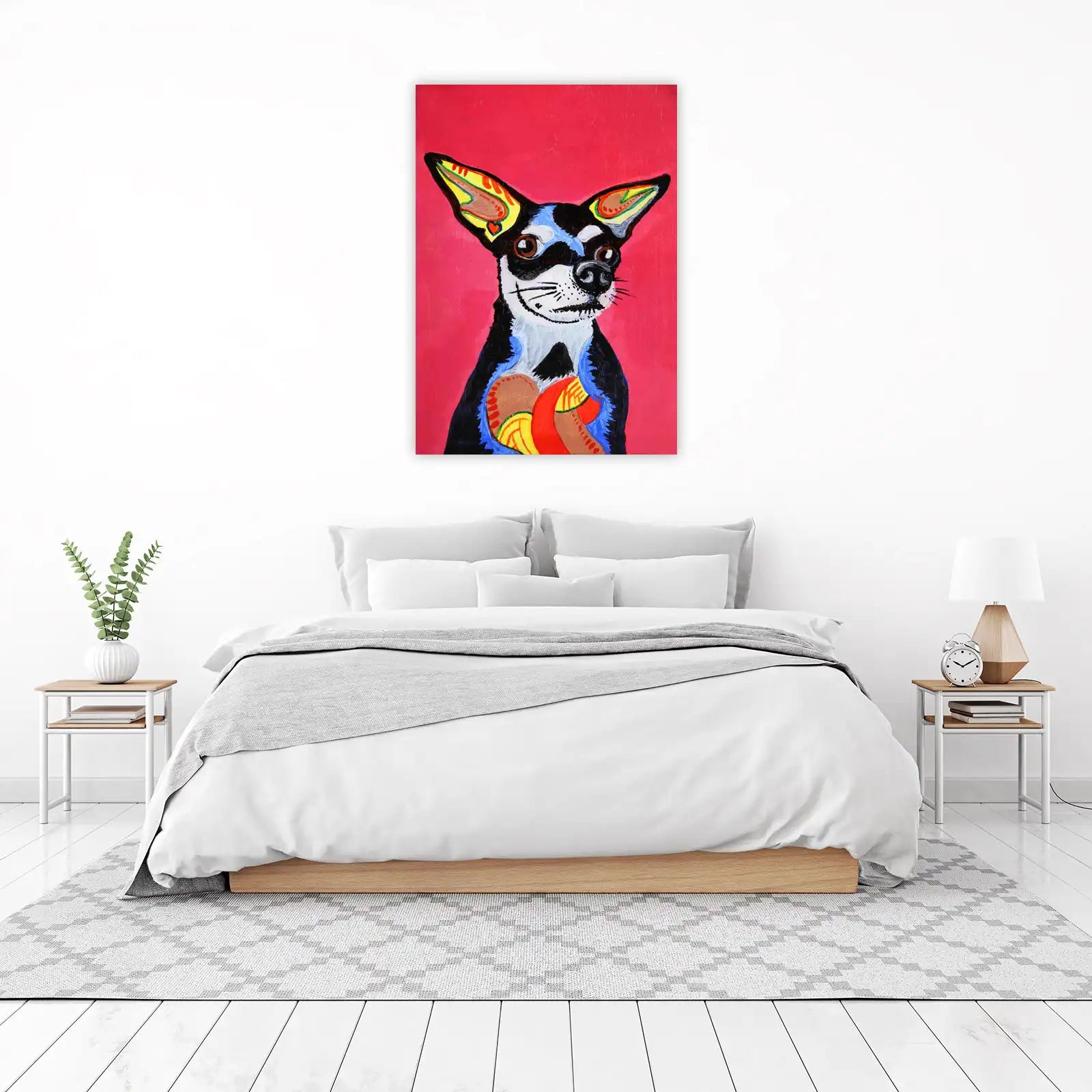 Vibrant Chihuahua Portrait Wall Art