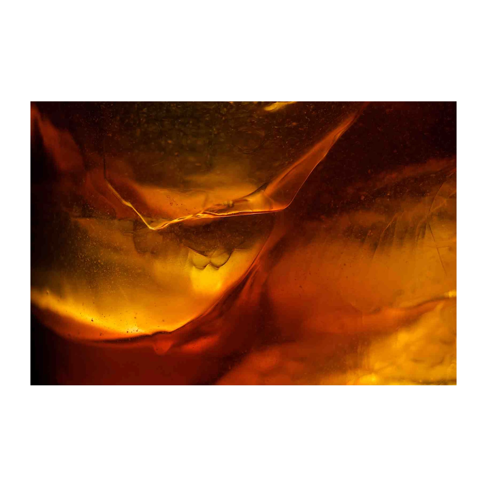 Amber Abstract Texture Wall Art