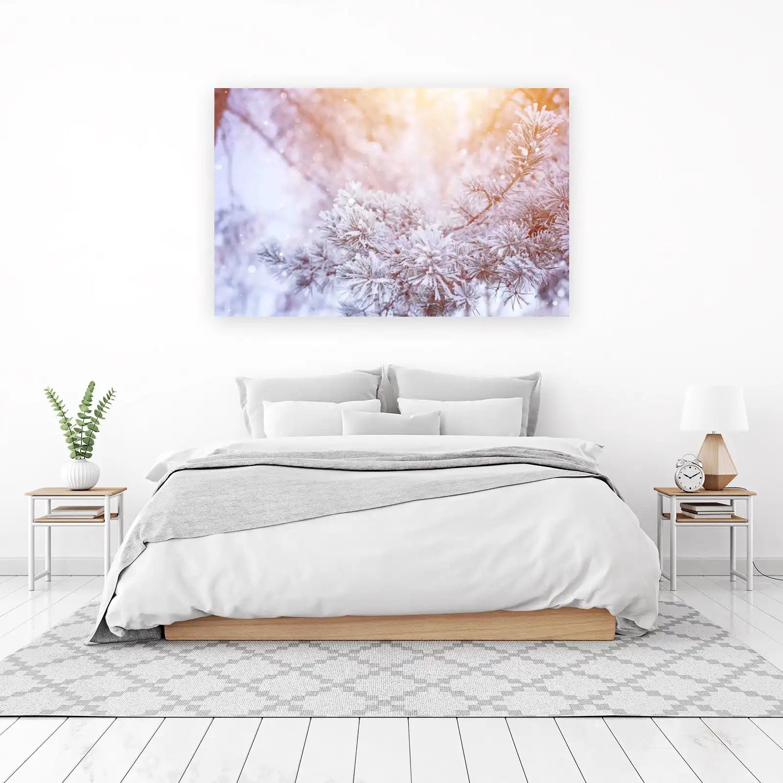 Winter Pine Snowfall Wall Art