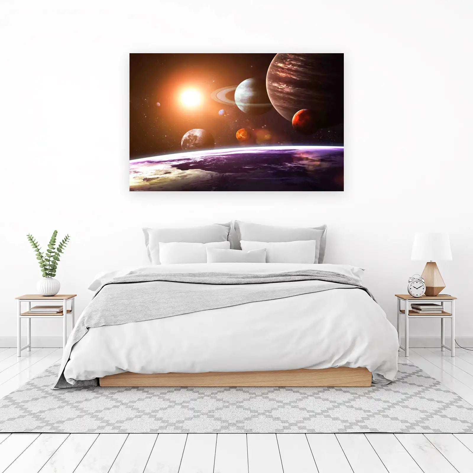 Cosmic Solar System Planets Wall Art