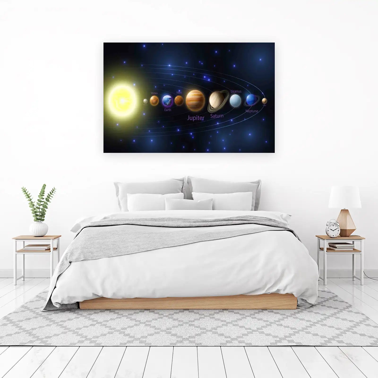 Solar System Planets Outer Space Wall Art
