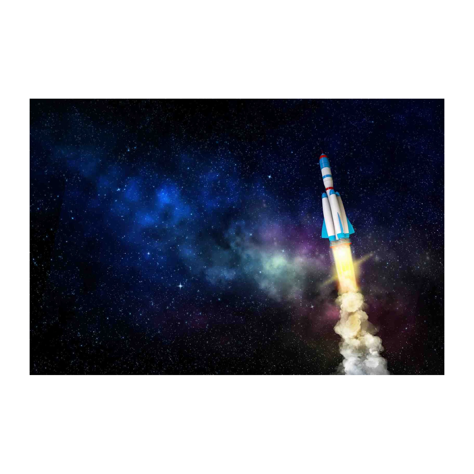 Rocket Launch Galaxy Wall Art