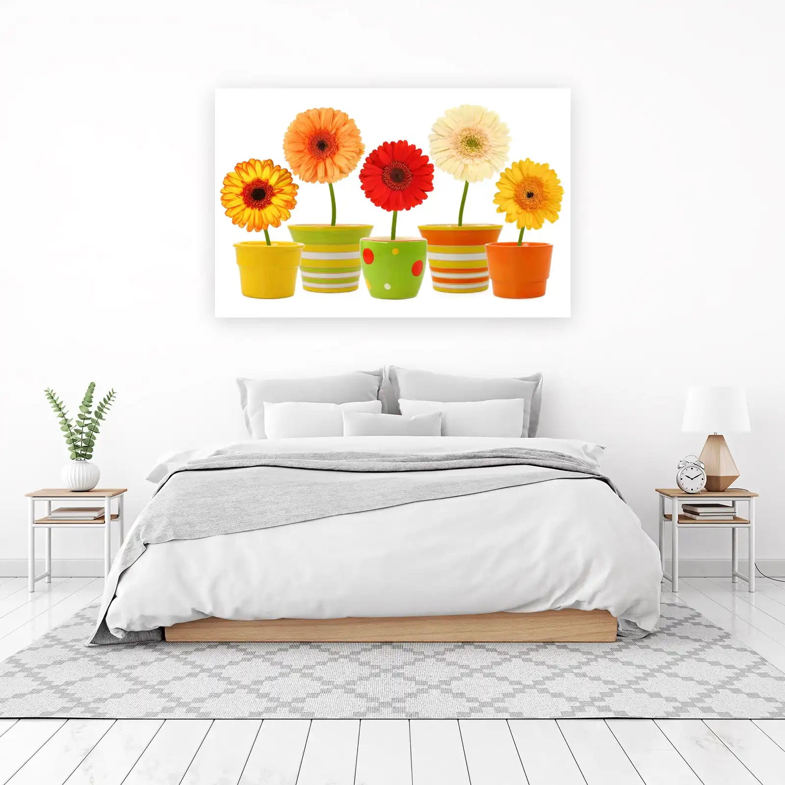 Vibrant Gerbera Daisy Garden Wall Art