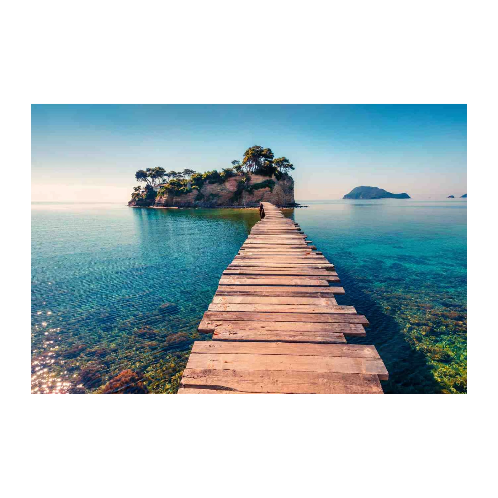 Tranquil Island Pier Serenity Wall Art