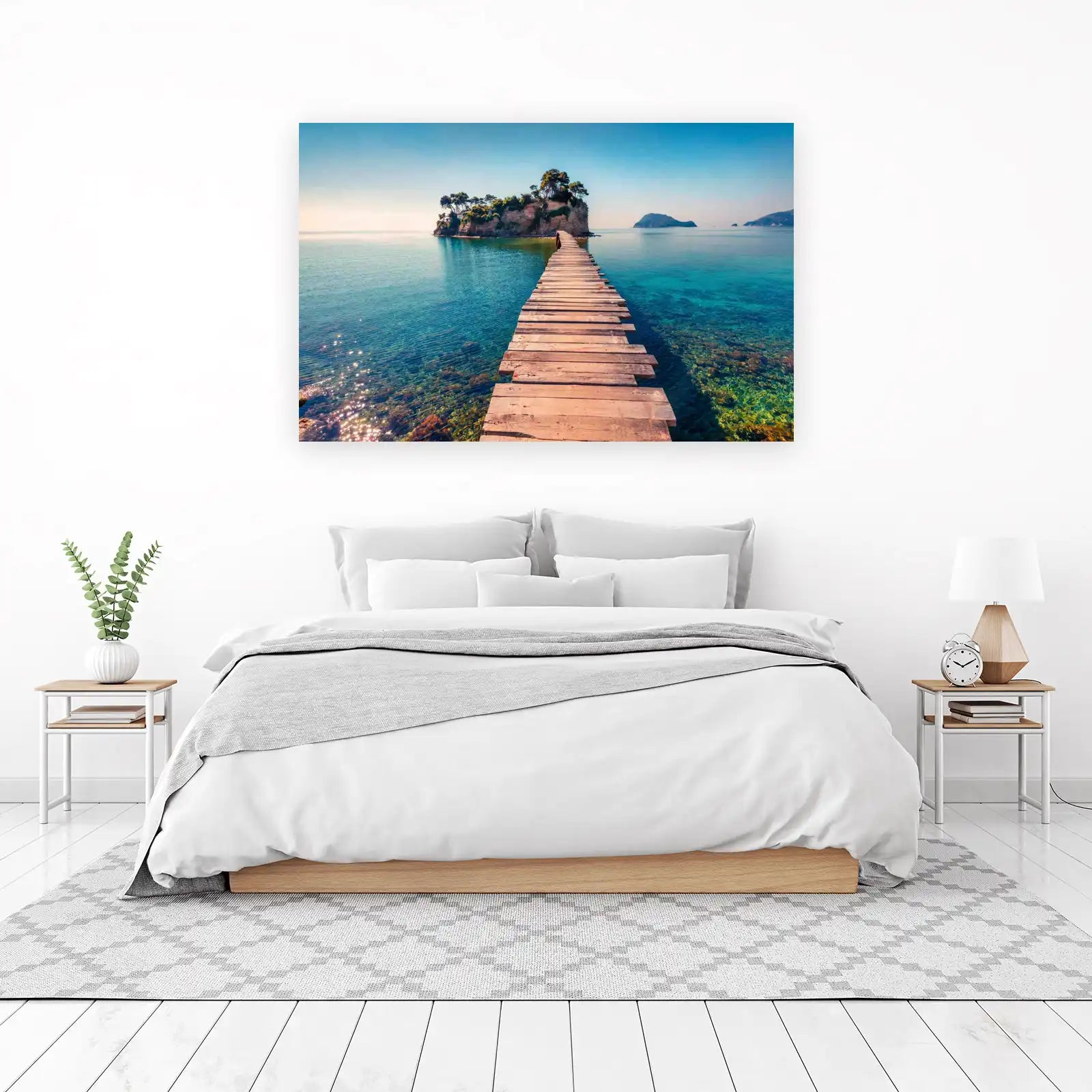 Tranquil Island Pier Serenity Wall Art