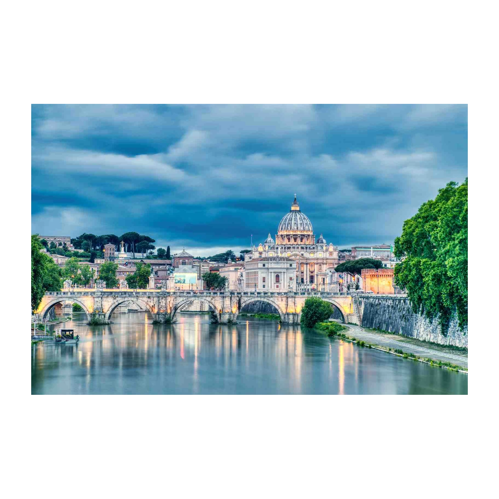 St. Peter's Basilica Rome Evening Wall Art