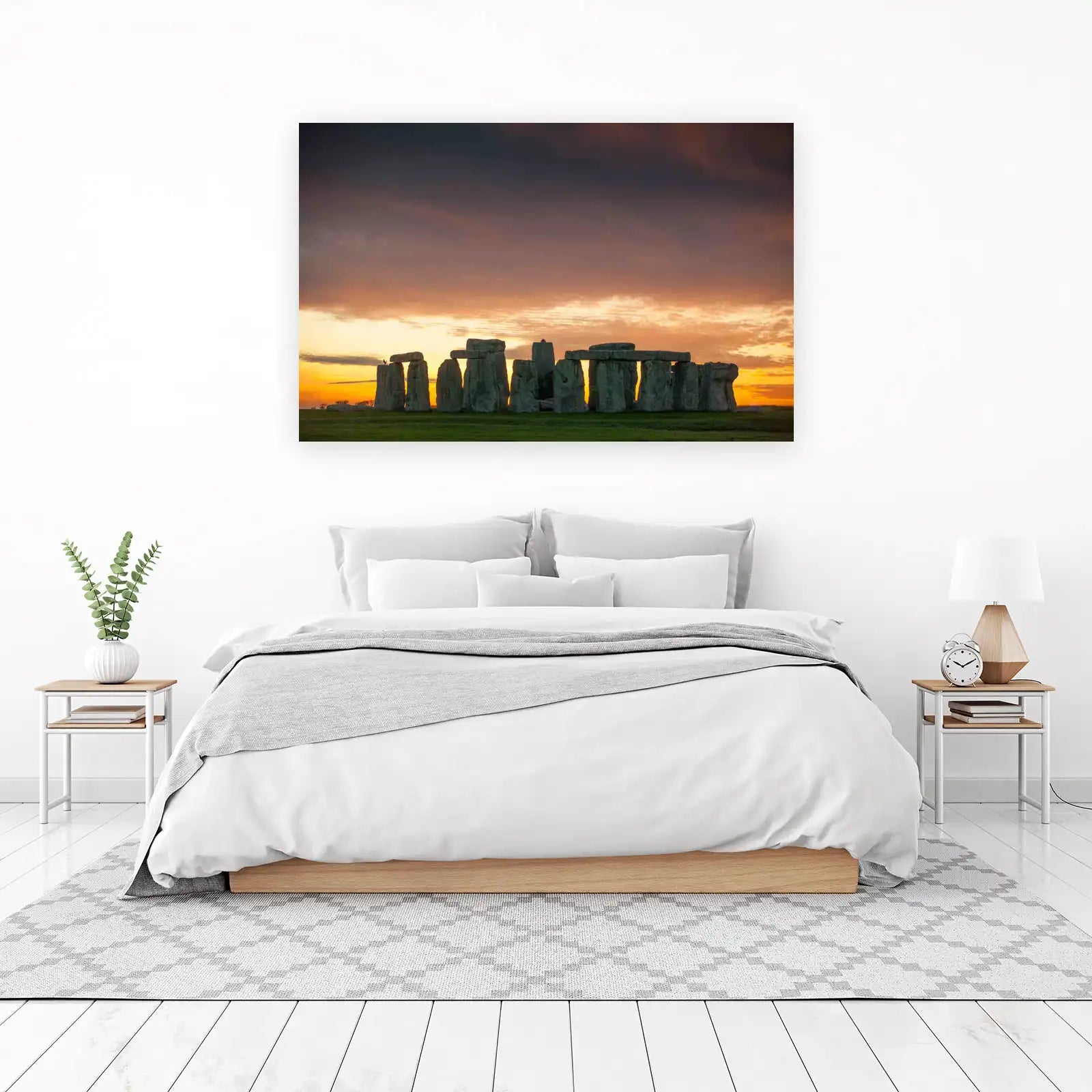 Majestic Stonehenge Sunset Wall Art